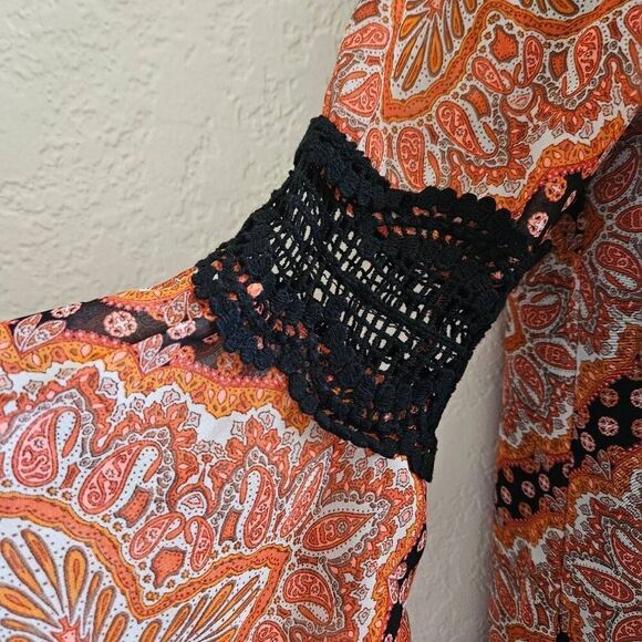 Anthropologie Paper Crane Boho Medallion Dress - Picture 4 of 8